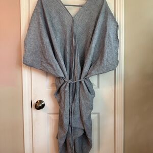 striped kimono dress
